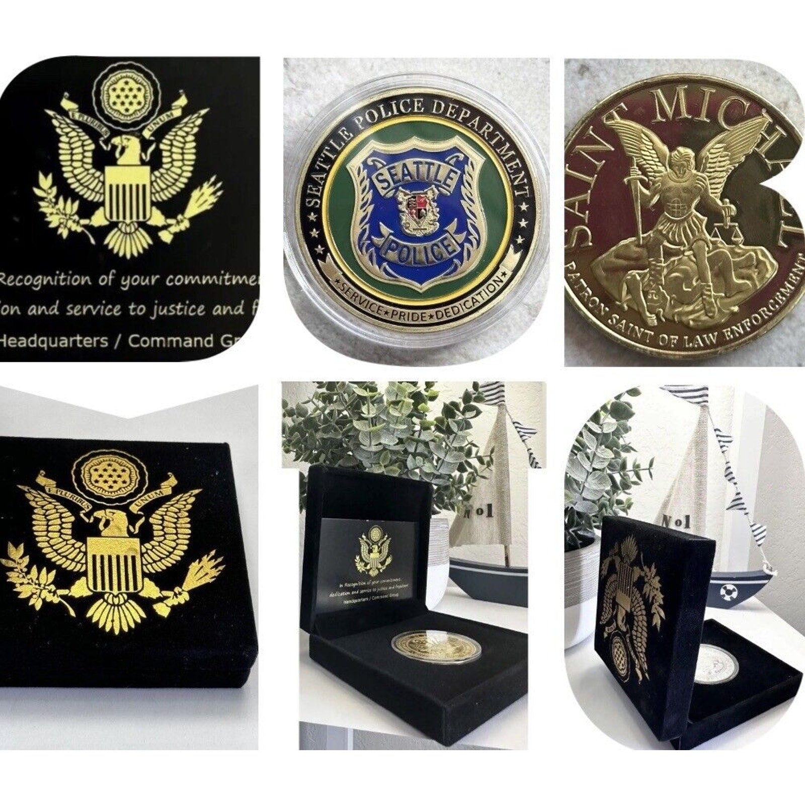 CITY OF SEATTLE, WA. Police Dept. Challenge Coin USA