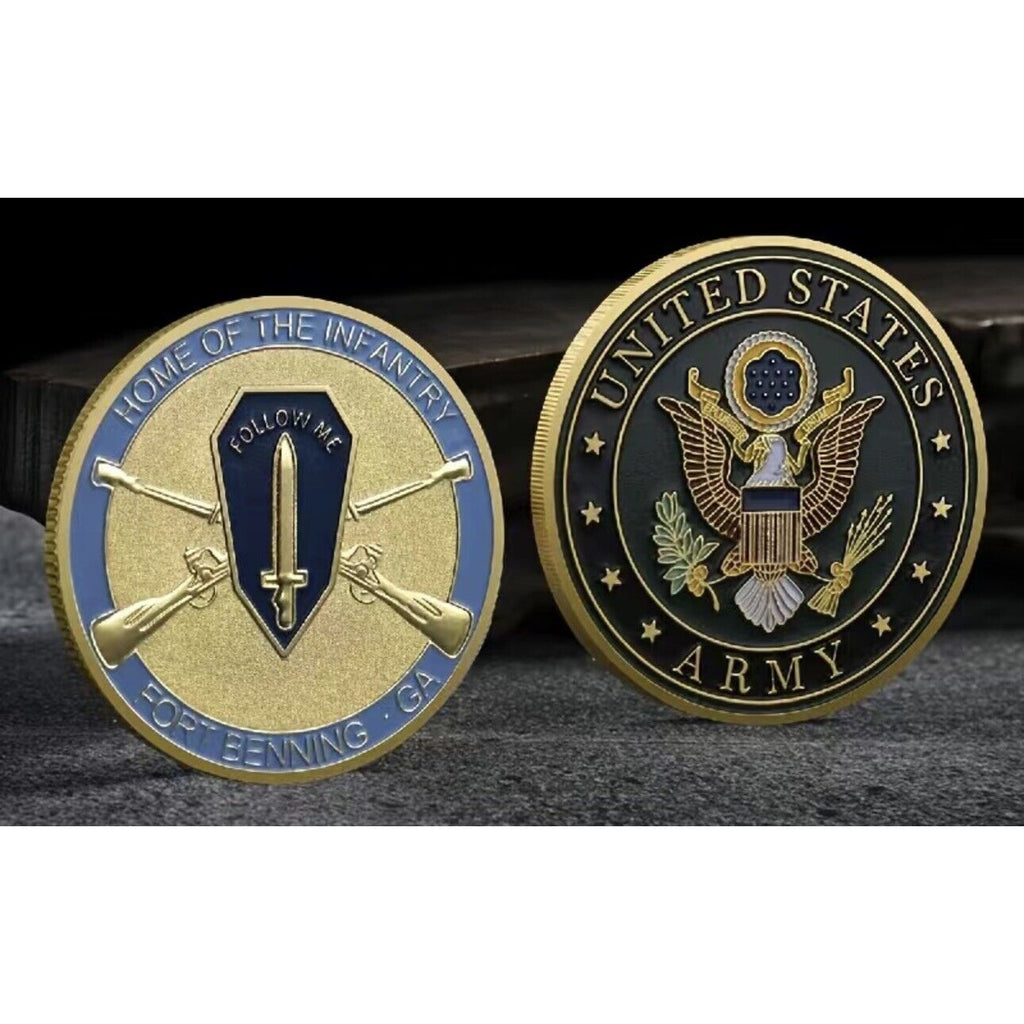 NEW U.S. Army Home of The Infantry Fort Benning, GA Challenge Coin