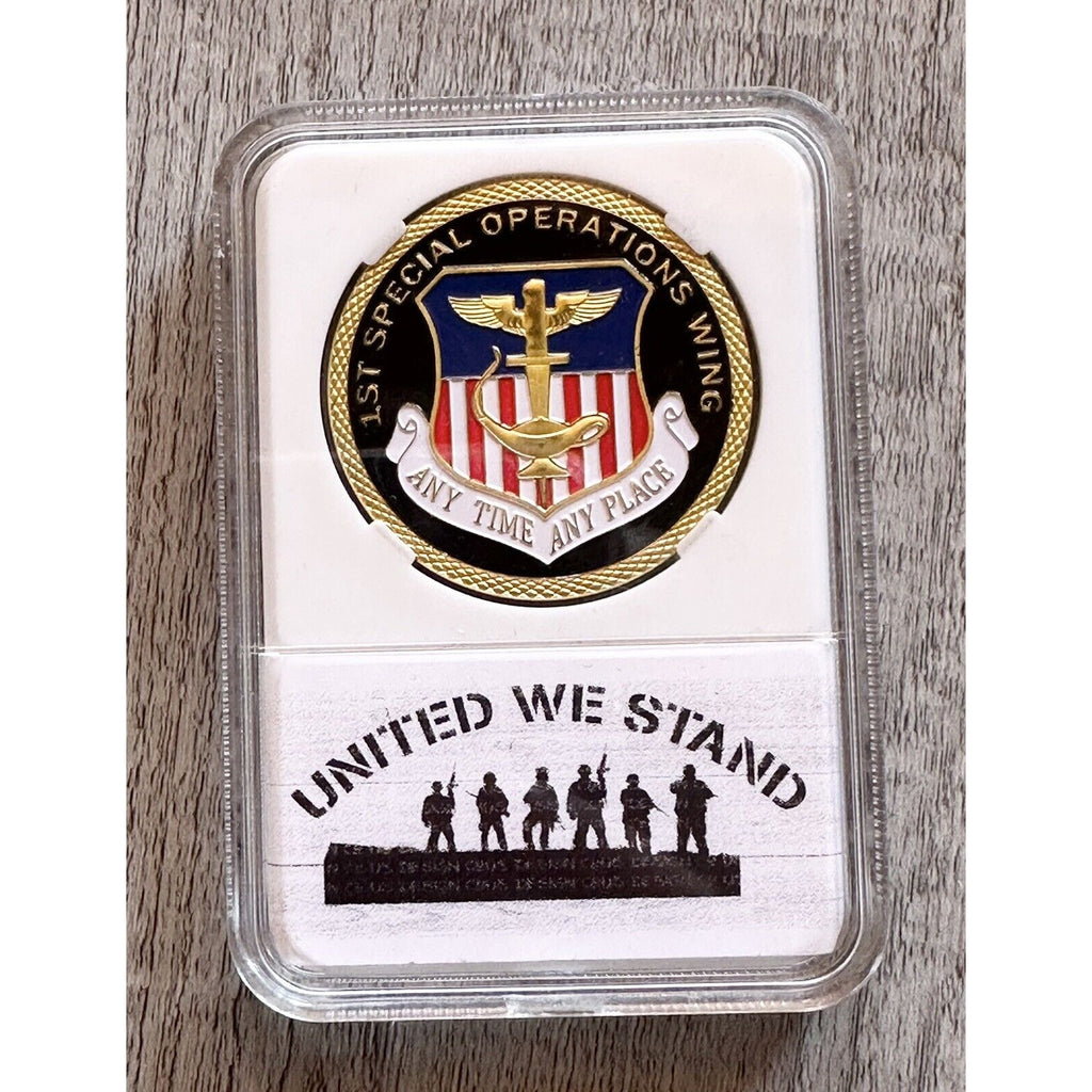 AIR FORCE 1st SPECIAL OPERATIONS WING Challenge Coin with beautiful case new