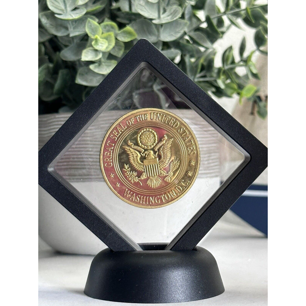 United States Department of the Treasury Challenge Coin With 3D Display Case