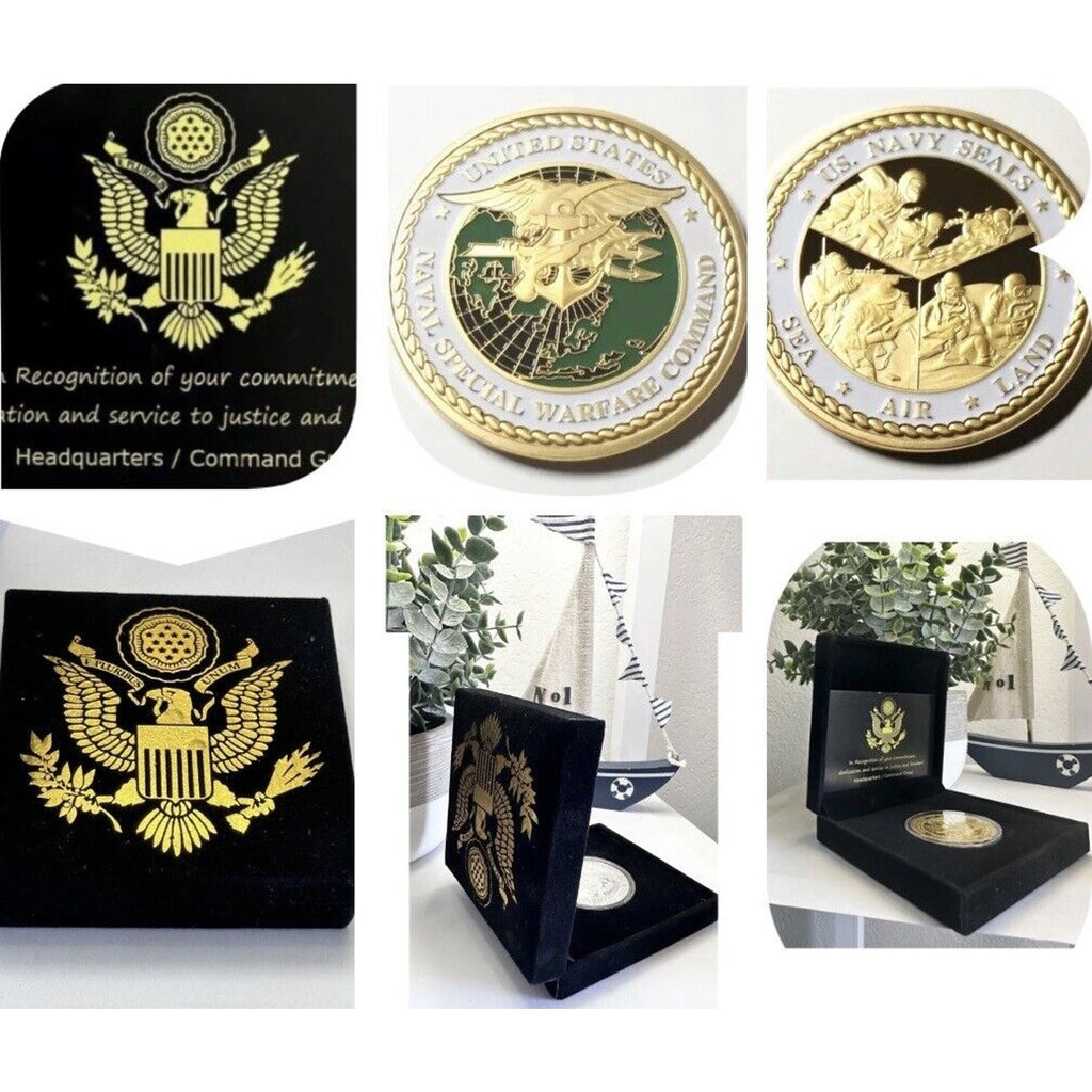 US Naval Special Warfare Command US Navy Seals Sea Air Land Navy Coin USN