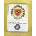 Us Marine Corps- 3rd MARINE DIVISION Challenge Coin With Case